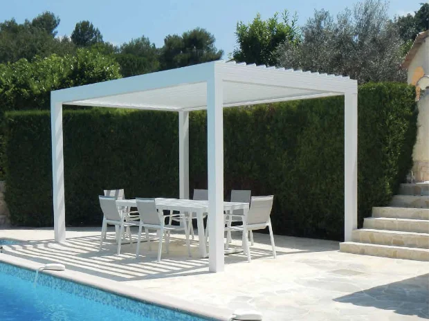 Pergola - Configuration - Volets en aluminium -1